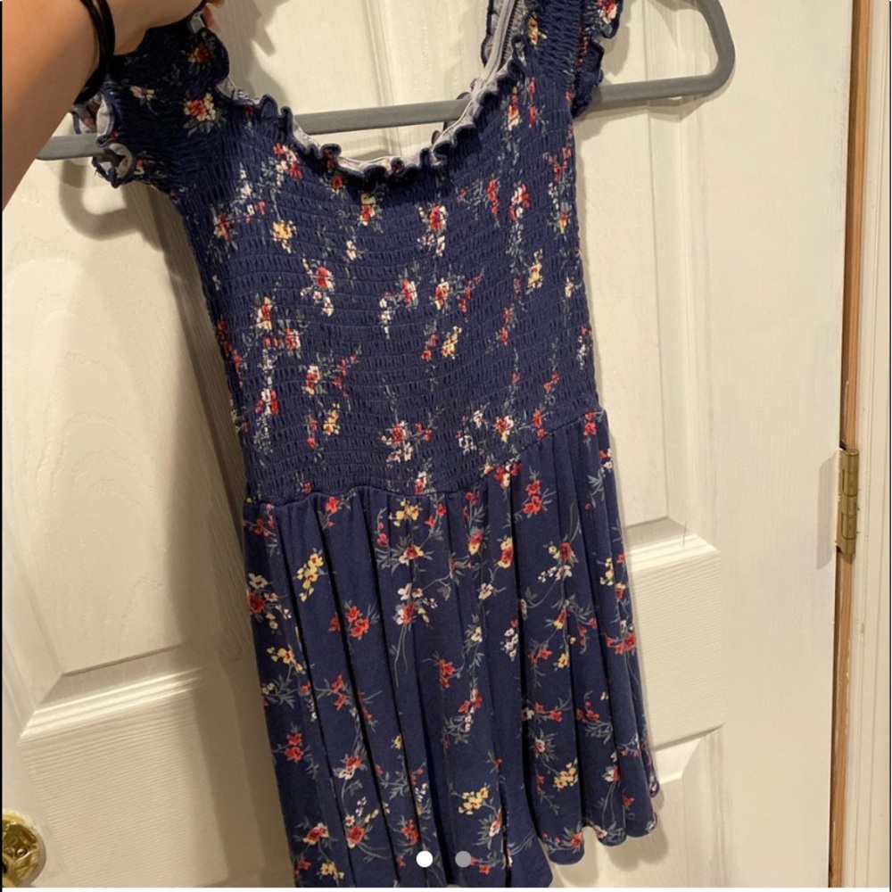garage floral smocked romper xs